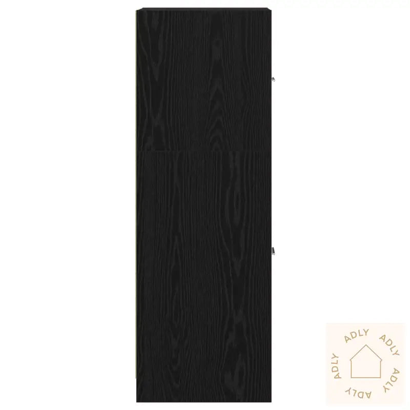 Apothecary Cabinet Svart Eik 40X41X118 Cm Konstruert Tre