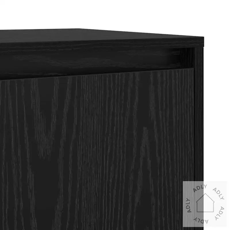 Serviesskap 2 Pcs Svart Eik 70 X 41 X 75 Cm Konstruert Tre