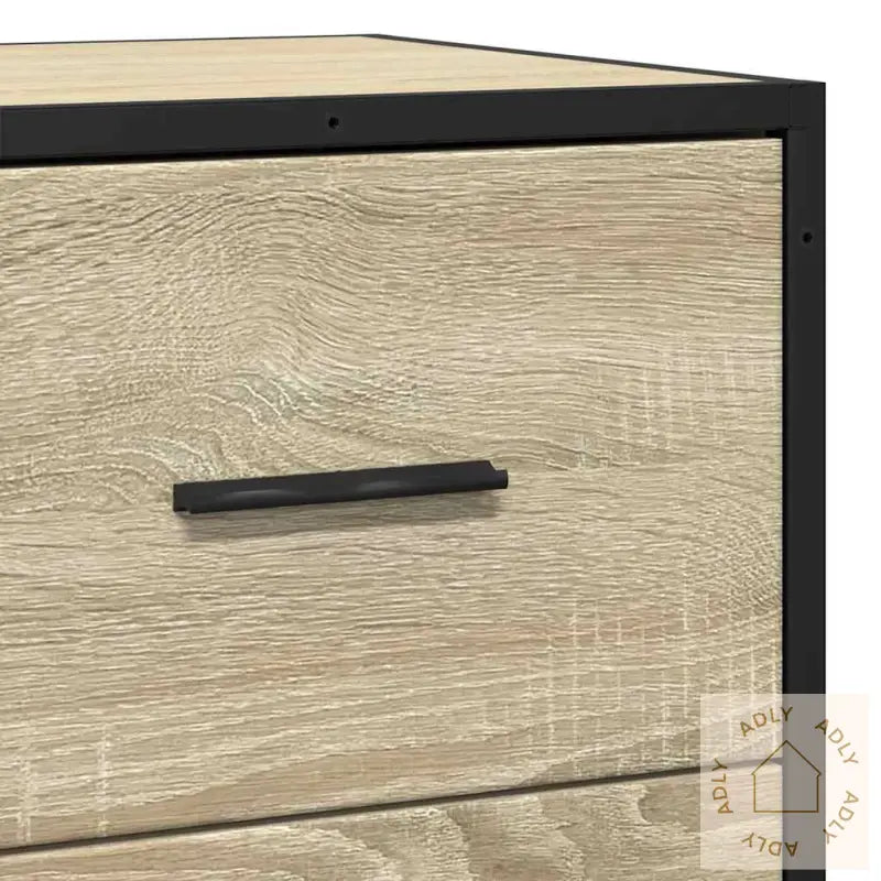 Skjenk Sonoma Eik 68X35X76 Cm Konstruert Tre