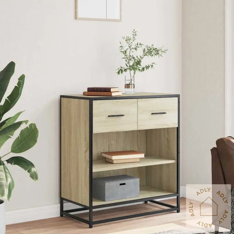 Skjenk Sonoma Eik 68X35X76 Cm Konstruert Tre