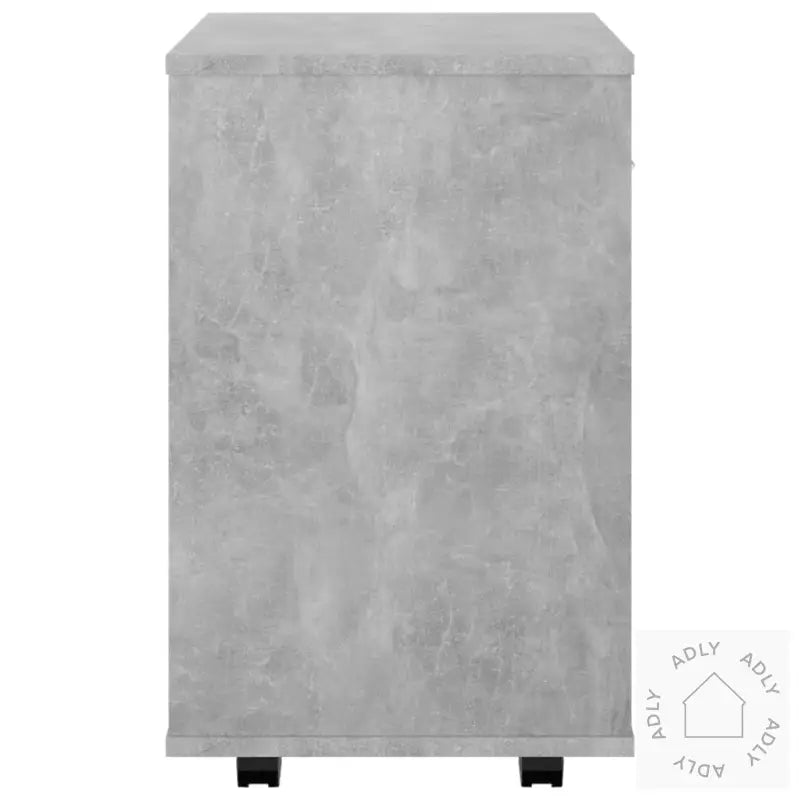 Rulleskap Betonggrå 46X36X59 Cm Konstruert Tre