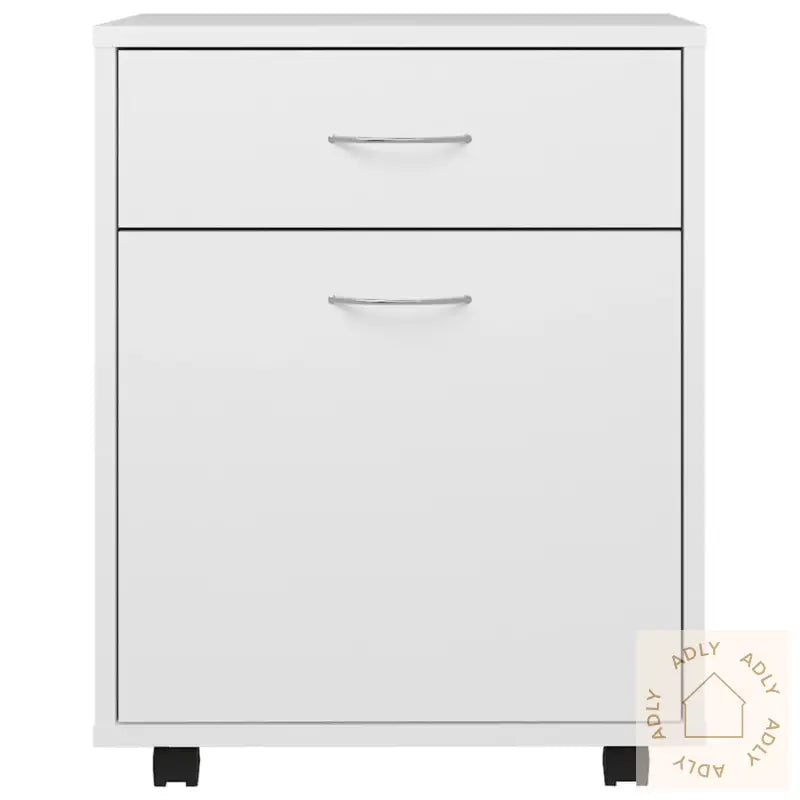 Rulleskap Hvit 45X38X54 Cm Konstruert Tre