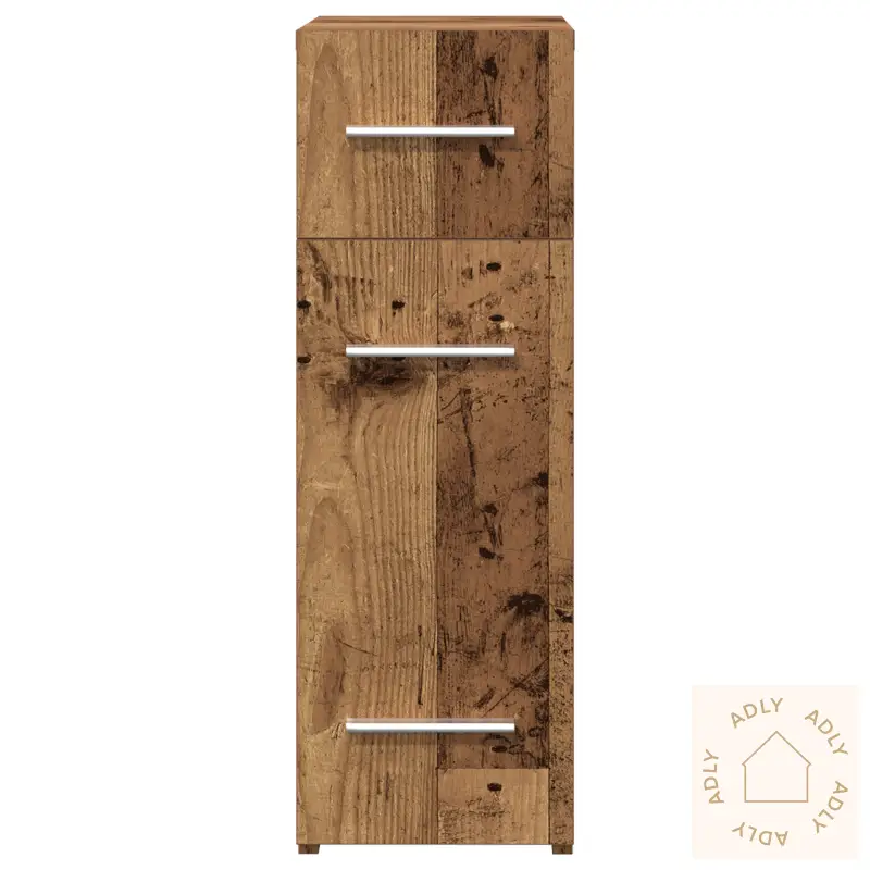 Apoteker Skap I Gammelt Tre 20X45,5X60 Cm Laget Av Konstruert Tre