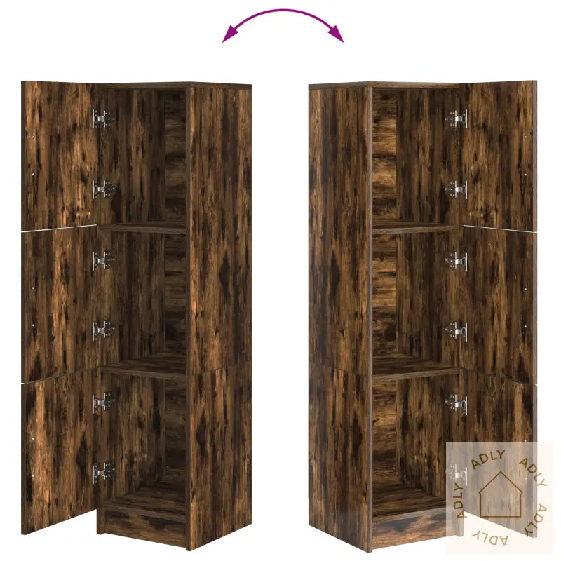 Røkt Eik Sideboard Røkt Eik Tre Stor Røkt Eik Sideboard