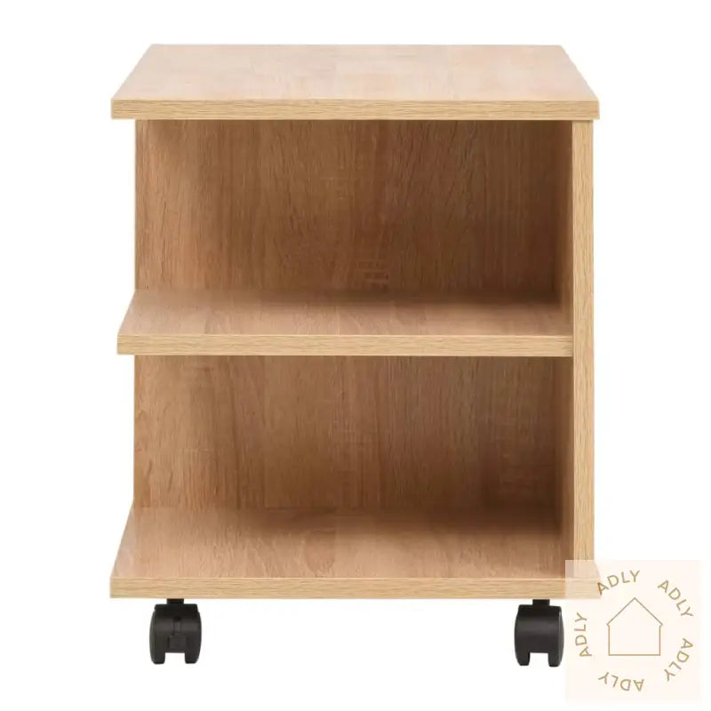 Rullende Hylle 50X35X42 Cm Eik