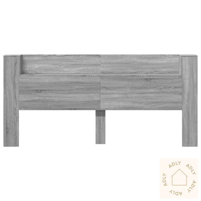 Hodegavl Skap Med Led Grå Sonoma 220X16,5X103,5 Cm