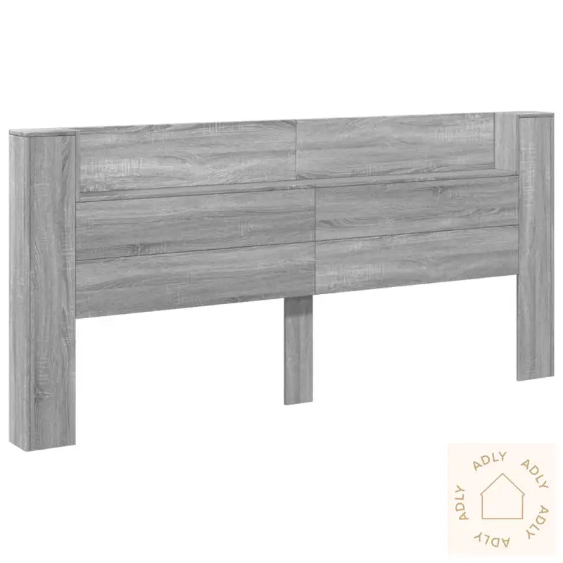 Hodegavl Skap Med Led Grå Sonoma 220X16,5X103,5 Cm