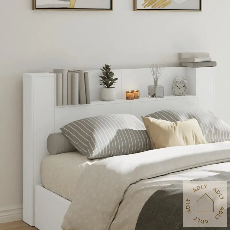 Hodegavl Skap Med Led Hvit 160X16,5X103,5 Cm