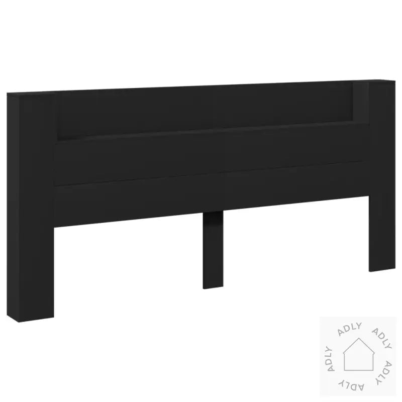 Hodegavl Skap Med Led Svart 220X16,5X103,5 Cm