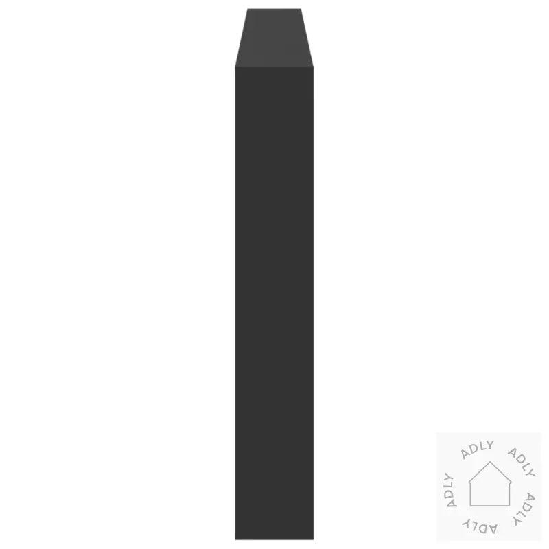 Hodegavl Skap Med Led Svart 200X17X102 Cm