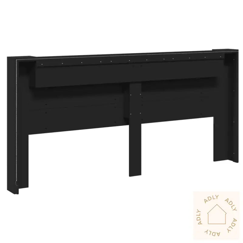 Hodegavl Skap Med Led Svart 220X16,5X103,5 Cm