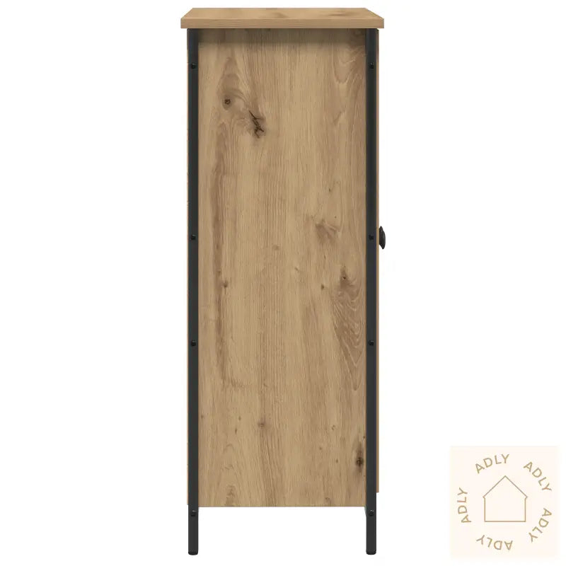 Sideboard Artisan Eik 70X30X80 Cm Konstruert Tre Og Stål