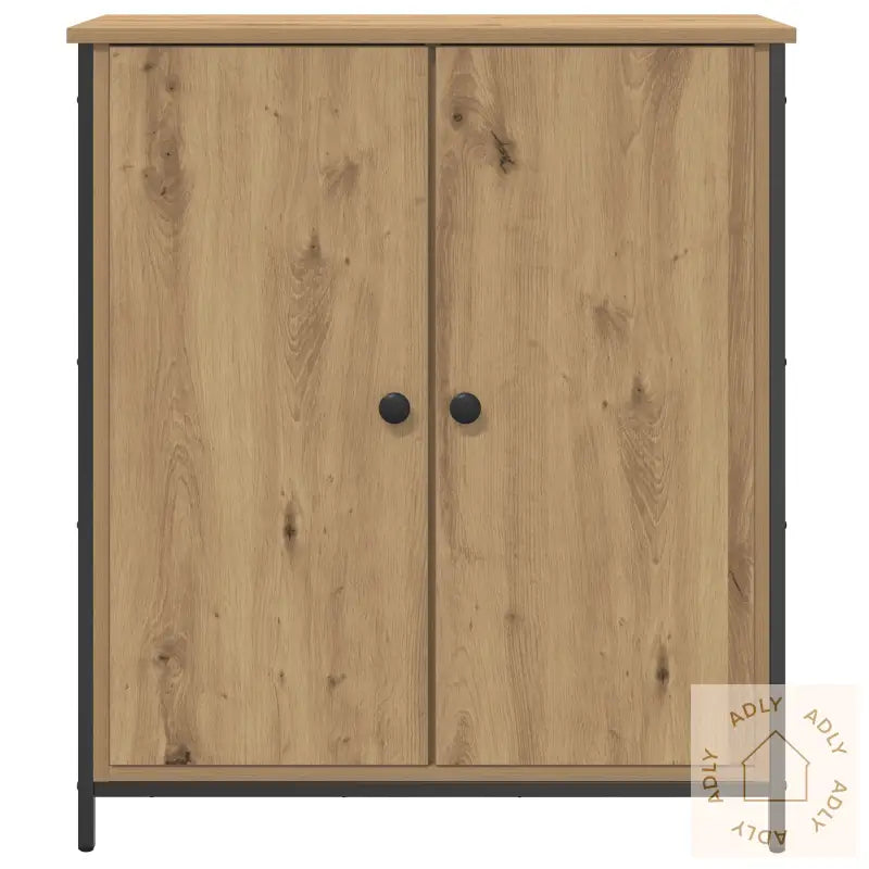 Sideboard Artisan Eik 70X30X80 Cm Konstruert Tre Og Stål