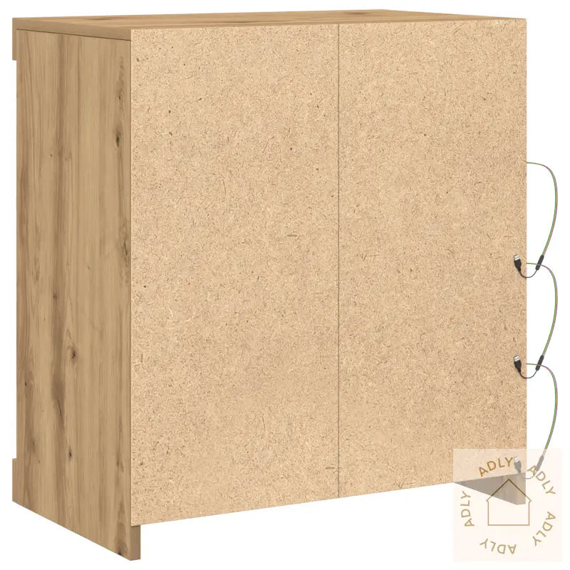 Sideboard Med Led Lys Artisan Eik 60,5X37X67 Cm