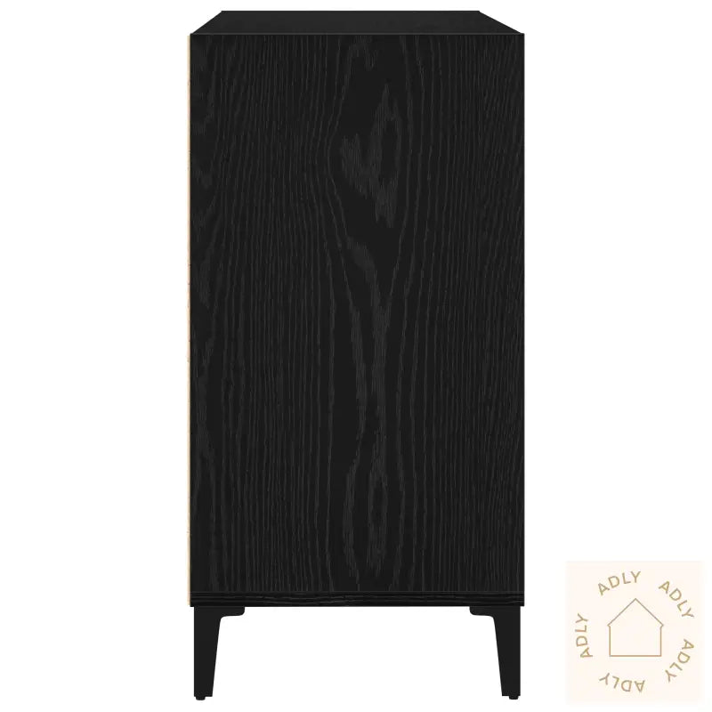 Sideboard I Svart Eik 103,5X35X70 Cm Laget Av Tre