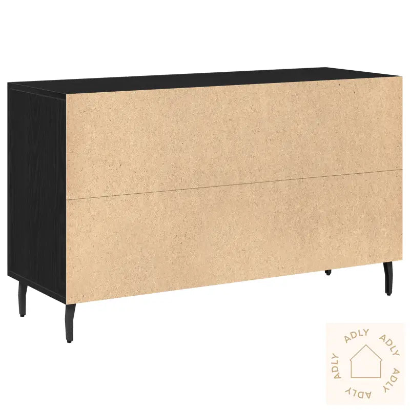 Sideboard Sort Eik 100X36X60 Cm Ingeniørfat