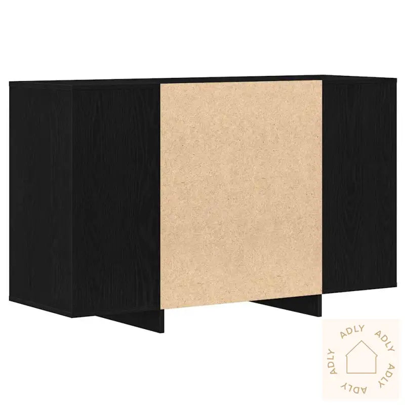 Sideboard Svart Eik 120X41X75 Cm Konstruert Tre
