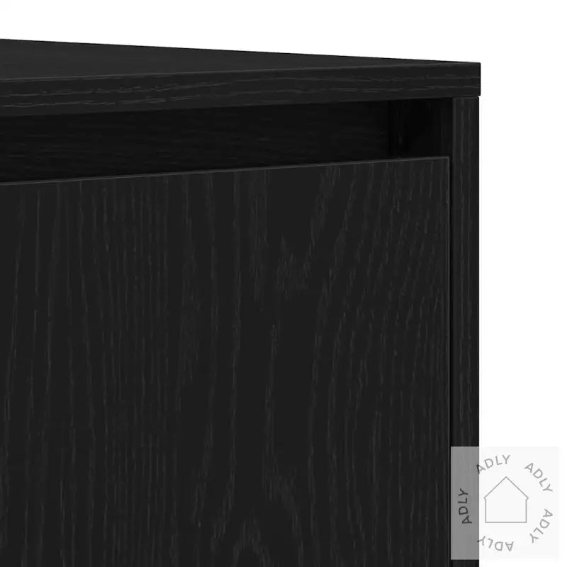 Sideboard Svart Eik 120X41X75 Cm Konstruert Tre