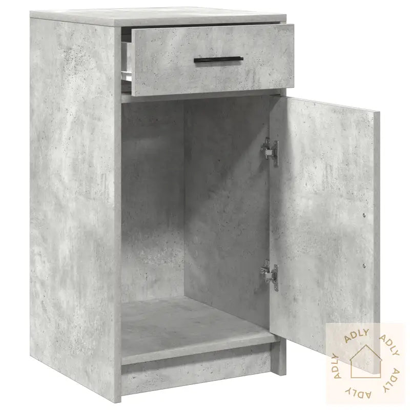 Sideboard Betonggrå 40X41X75 Cm Konstruert Tre