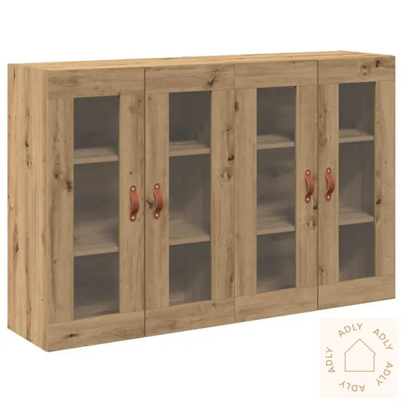 Vegghengteskap 2 Stk Artisan Eik 69,5 X 34 X 90 Cm - Laget Av Ingeniørtre.
