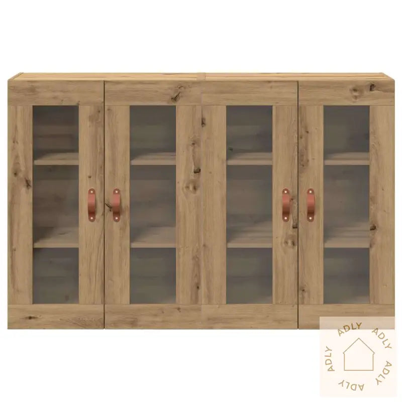 Vegghengteskap 2 Stk Artisan Eik 69,5 X 34 X 90 Cm - Laget Av Ingeniørtre.