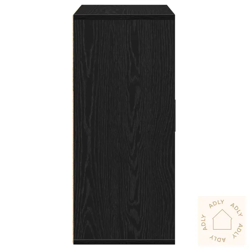 Serviesskap Med Skuff Med Hylle Svart Eik 60 X 31 X 70 Cm Konstruert Tre