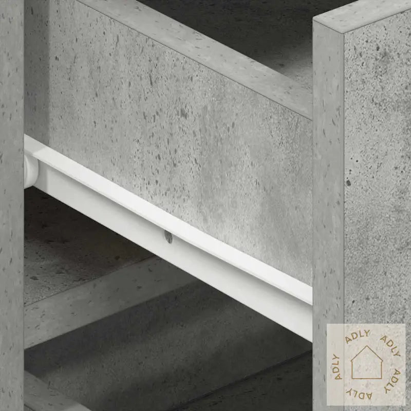 Skap Betonggrå Konstruert Tre 120 X 36 X 69 Cm Oppbevaring