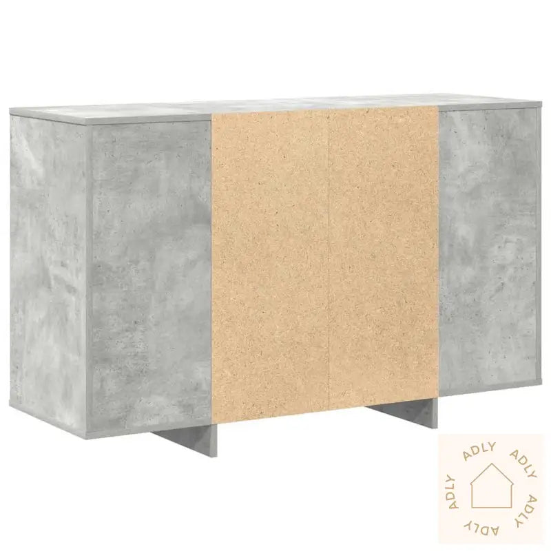 Betonggrått Skap Betonggrå Konstruert Tre 120 X 41 X 75 Cm