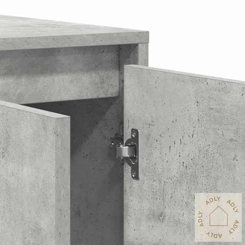 Betonggrått Skap Betonggrå Konstruert Tre 120 X 41 X 75 Cm