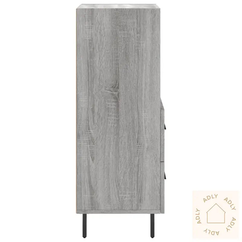 Skjenk Grå Sonoma 34,5X34X90 Cm Konstruert Tre
