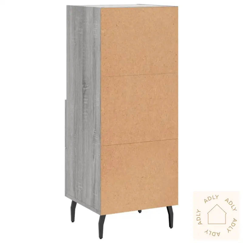 Skjenk Grå Sonoma 34,5X34X90 Cm Konstruert Tre