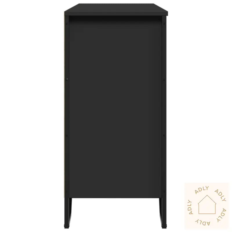 Skjenk Svart 101X35,5X74,5 Cm Konstruert Tre