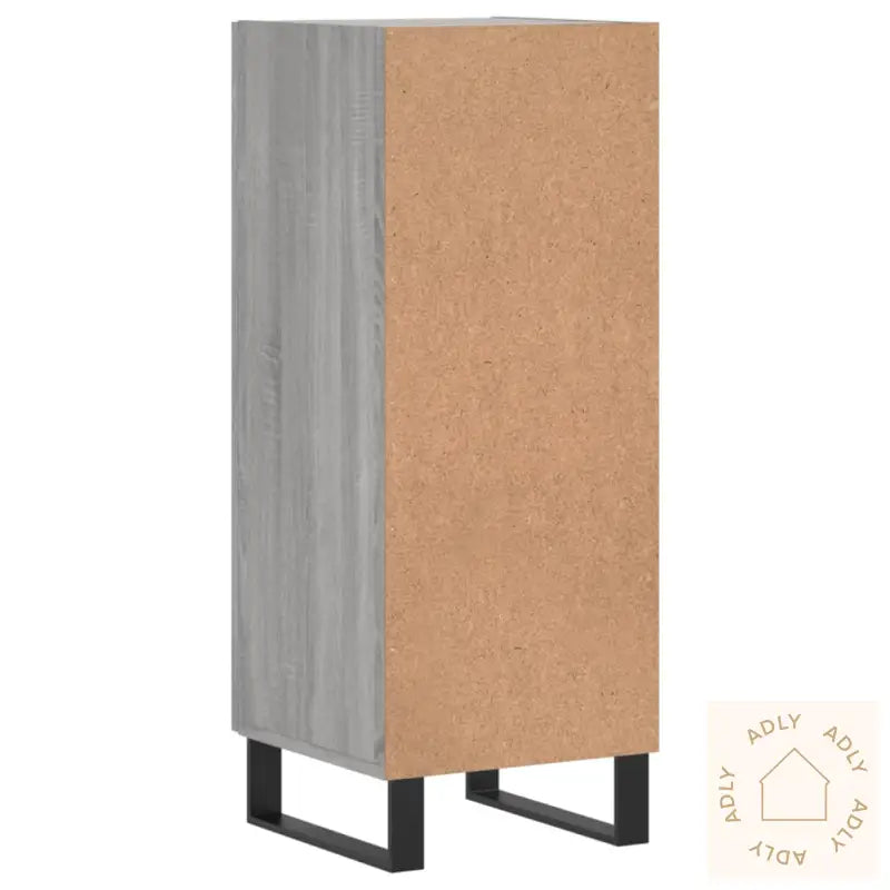 Skjenk Grå Sonoma 34,5X34X90 Cm Konstruert Tre