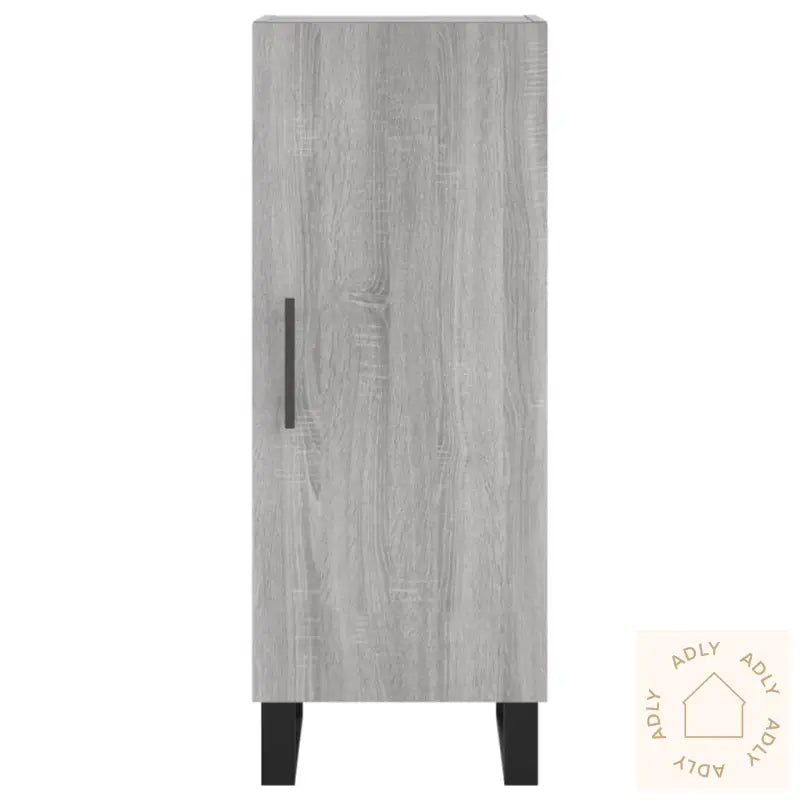 Skjenk Grå Sonoma 34,5X34X90 Cm Konstruert Tre