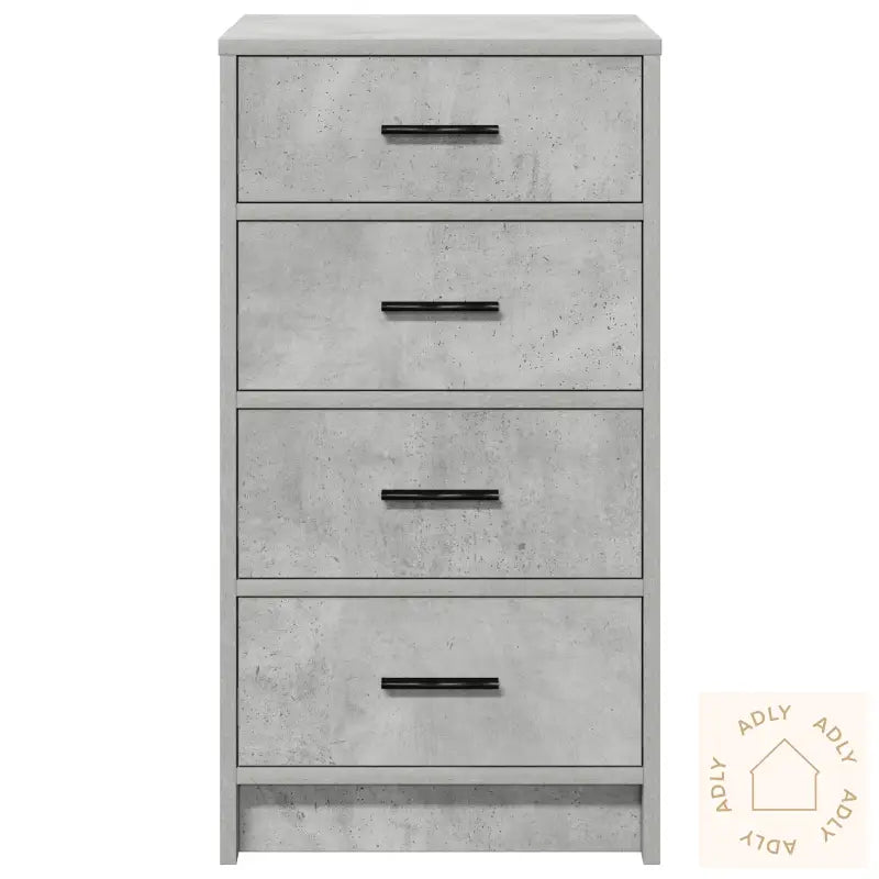 Sideboard Betonggrå 40X41X75 Cm Konstruert Tre