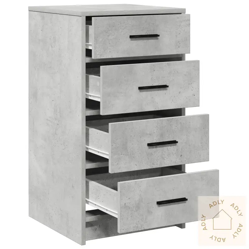 Sideboard Betonggrå 40X41X75 Cm Konstruert Tre