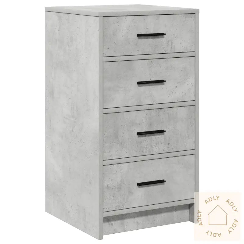 Sideboard Betonggrå 40X41X75 Cm Konstruert Tre