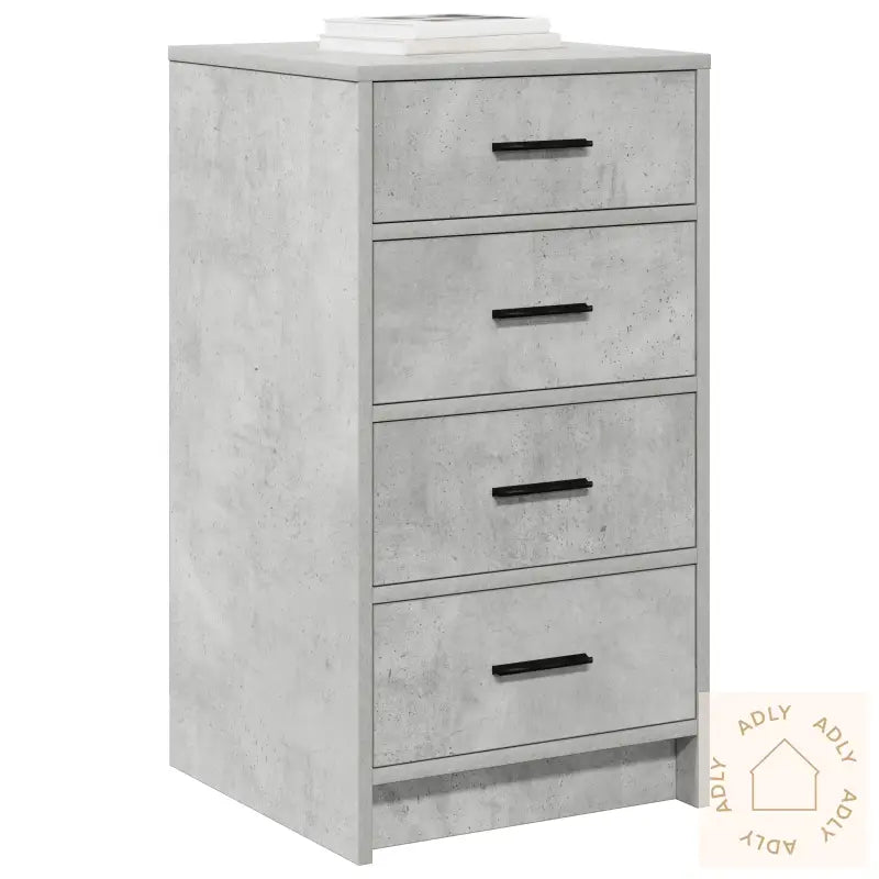 Sideboard Betonggrå 40X41X75 Cm Konstruert Tre