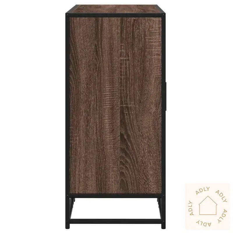 Skjenk Brun Eik 94X35X76 Cm Konstruert Tre