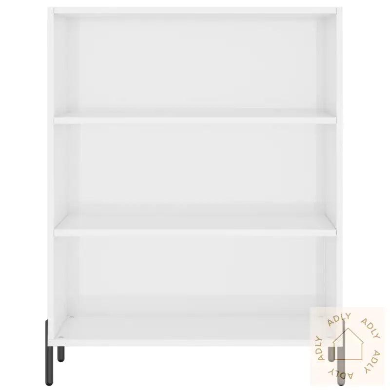 Hylle Høyglans Hvit 69,5X32,5X90 Cm Konstruert Tre