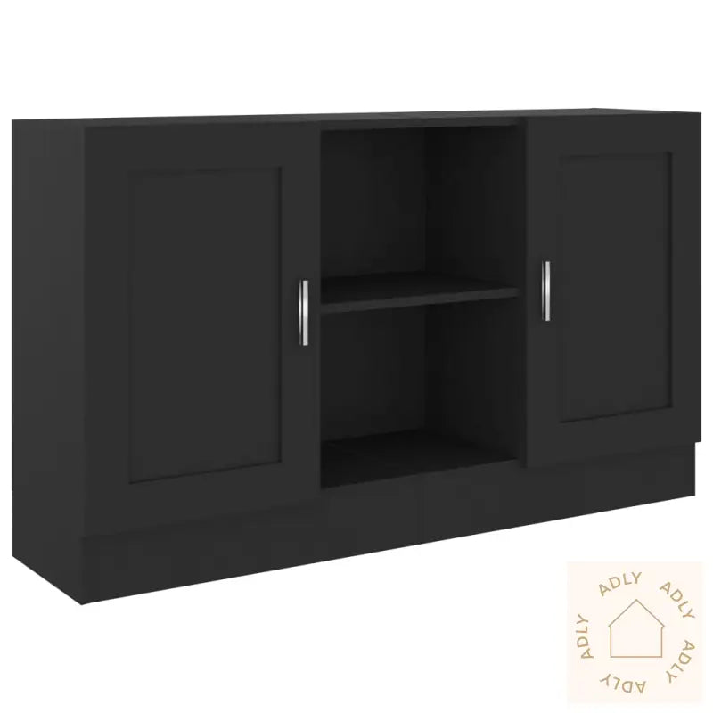 Skjenk Svart 120X30,5X70 Cm Konstruert Tre