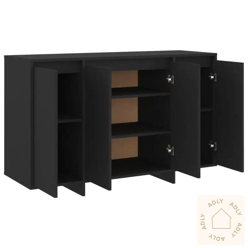 Skjenk Svart 120X41X75 Cm Konstruert Tre
