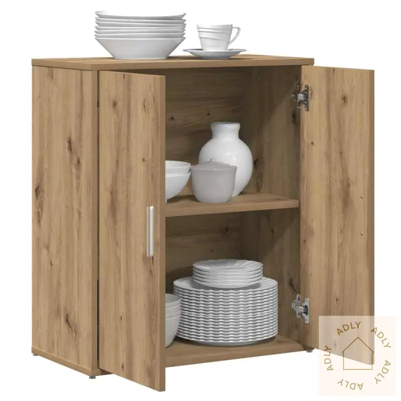 Høyskap 2 Pcs Artisan Eik 60 X 31 X 70 Cm Konstruert Tre