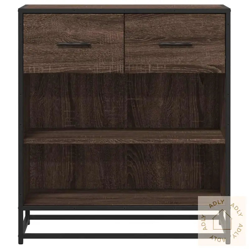 Skjenk Brun Eik 68X35X76 Cm Konstruert Tre