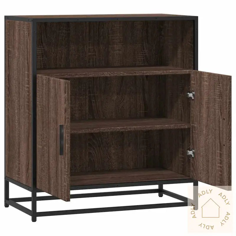 Skjenk Brun Eik 68X35X76 Cm Konstruert Tre