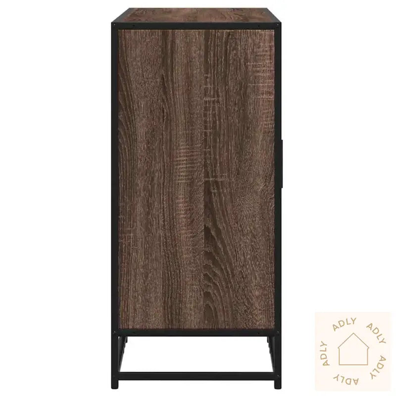 Skjenk Brun Eik 92X35X76 Cm Konstruert Tre