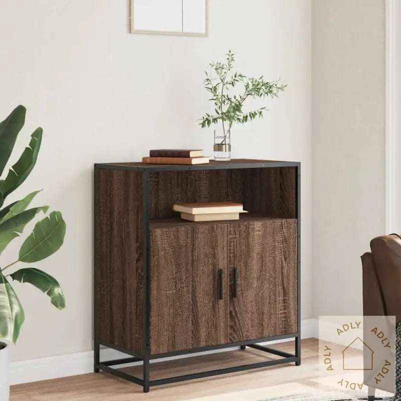 Skjenk Brun Eik 68X35X76 Cm Konstruert Tre