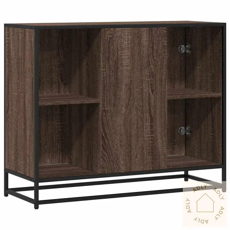 Skjenk Brun Eik 92X35X76 Cm Konstruert Tre