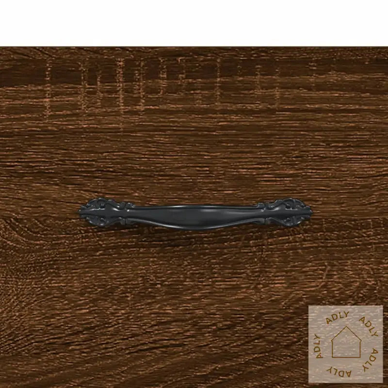 Skjenk Brun Eik 34,5X34X90 Cm Konstruert Tre