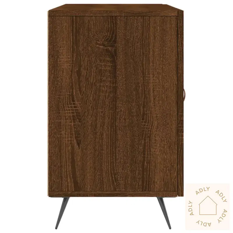 Skjenk Brun Eik 100X36X60 Cm Konstruert Tre